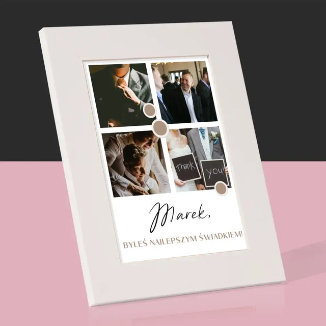 Fotokolaż: Dziękuję! Dla Świadka - Ramka Na Zdjęcie