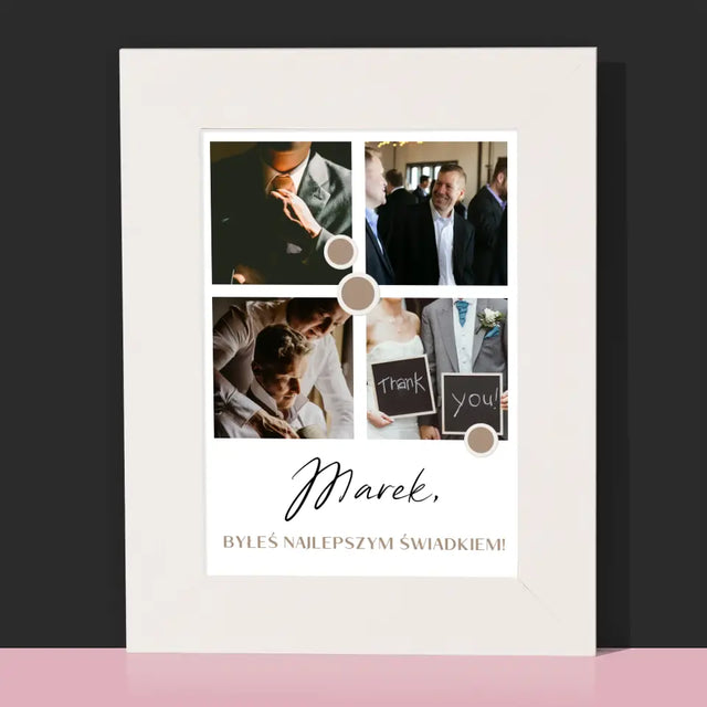Fotokolaż: Dziękuję! Dla Świadka - Ramka Na Zdjęcie