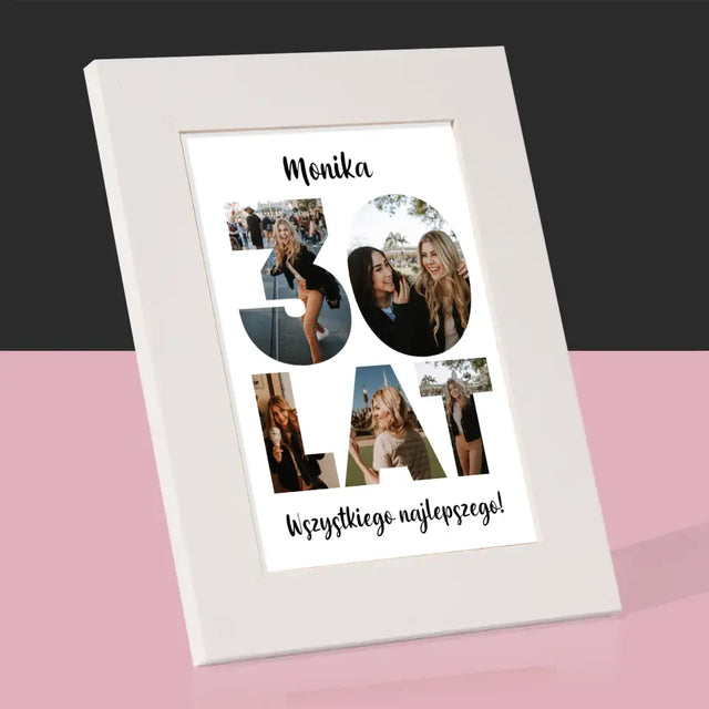 Słowo Ze Zdjęć: 30 Lat - Ramka Na Zdjęcie