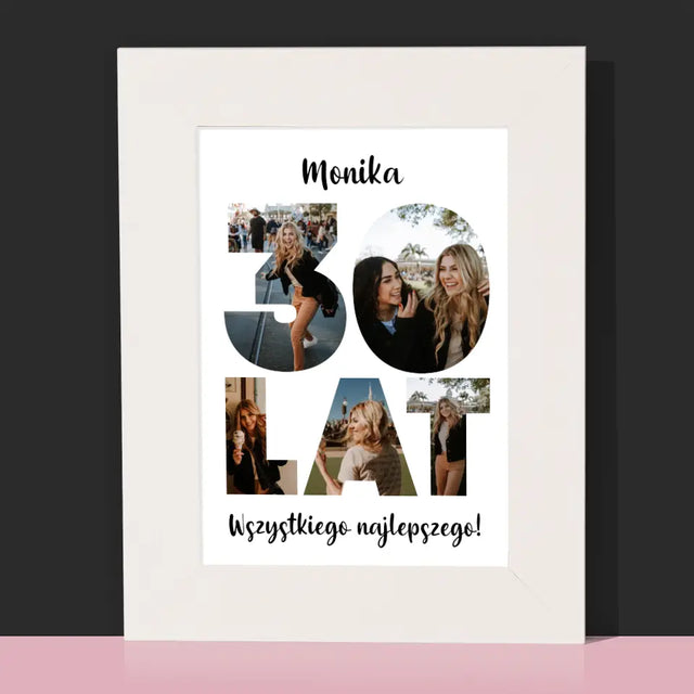 Słowo Ze Zdjęć: 30 Lat - Ramka Na Zdjęcie