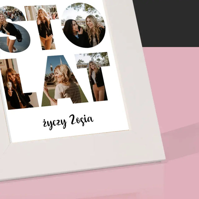 Słowo Ze Zdjęć: Sto Lat - Ramka Na Zdjęcie