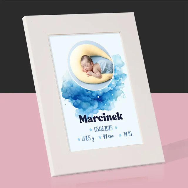 Metryczka Dziecka: Znak Zodiaku Chłopiec - Ramka Na Zdjęcie