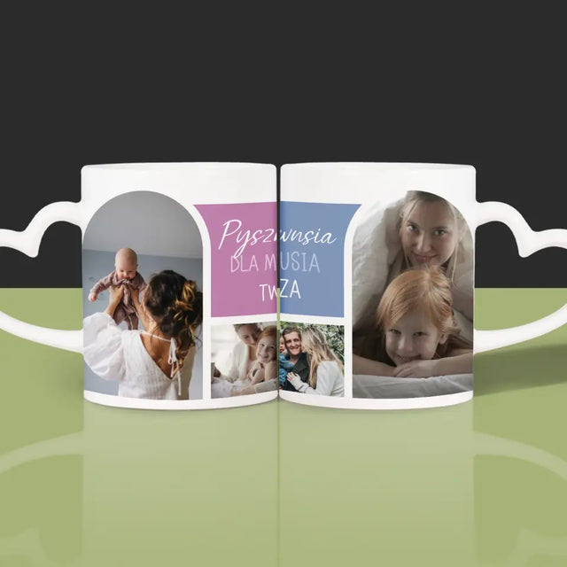 Fotokolaż: Pysznej Kawusi Rodzice - Kubki Dla Par