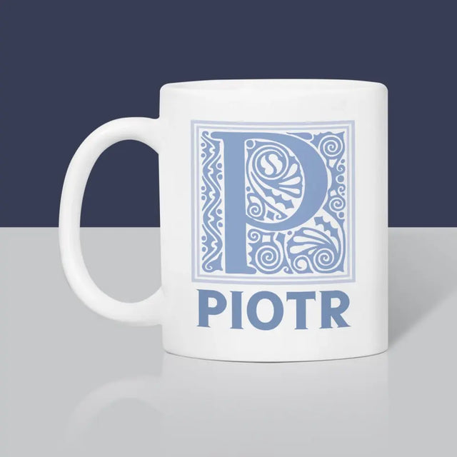 Monogram: Monogram Imię - Kubek z Nadrukiem