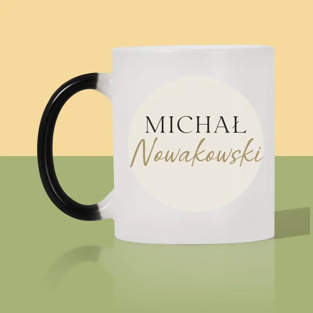 Monogram: Imię i Nazwisko - Kubek z Nadrukiem