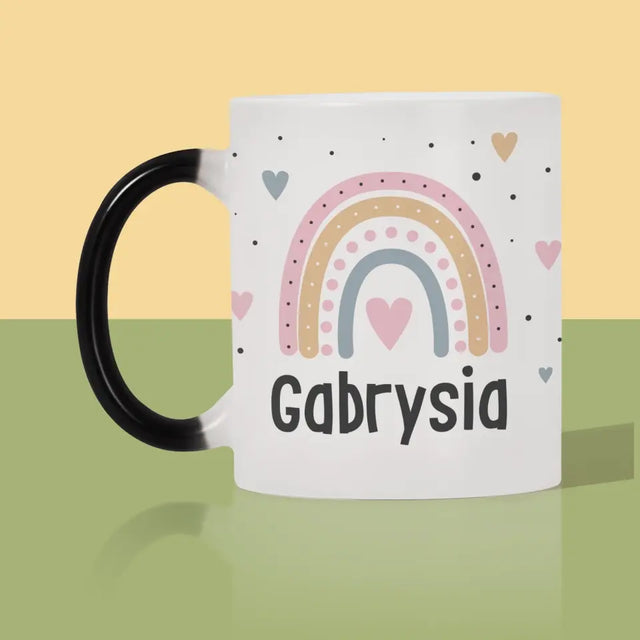 Monogram: Imię Tęcza - Kubek z Nadrukiem