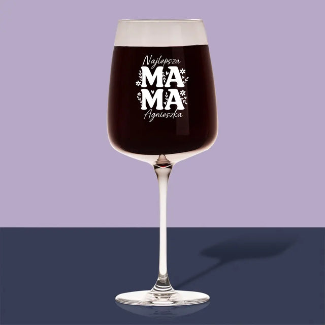 Monogram: Mama Listki - Kieliszek Do Wina