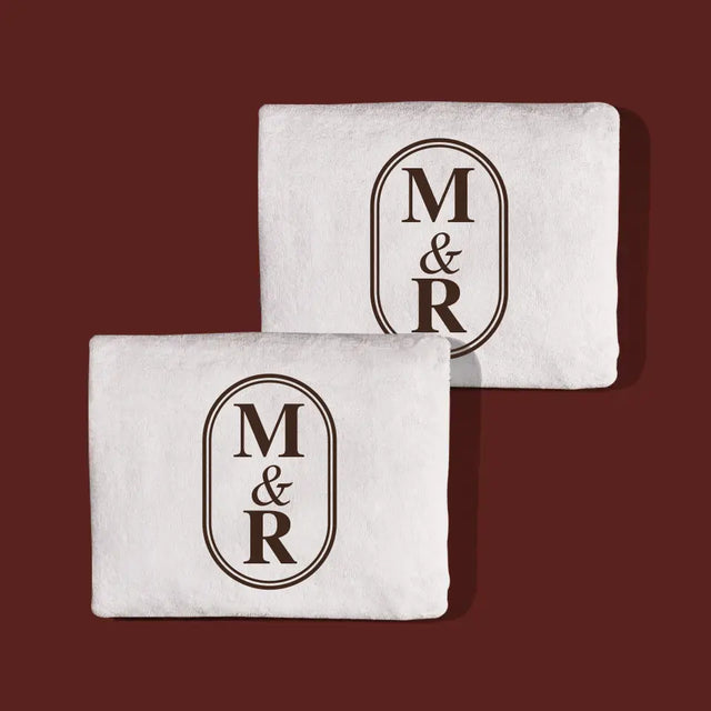 Monogram: Inicjały Klasyczne - Zestaw Ręczników z Haftem