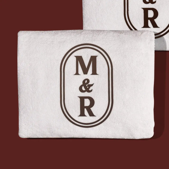 Monogram: Inicjały Klasyczne - Zestaw Ręczników z Haftem