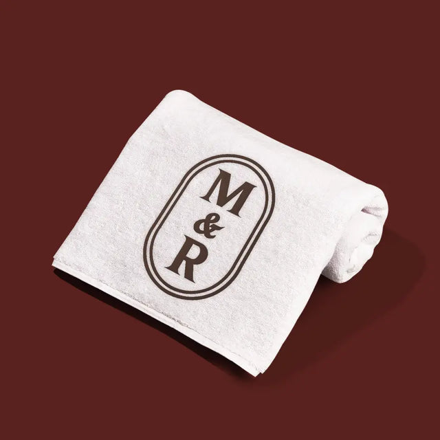 Monogram: Inicjały Klasyczne - Zestaw Ręczników z Haftem