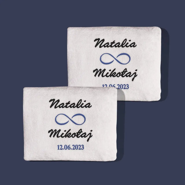Monogram: Imiona Nieskończoność - Zestaw Ręczników z Haftem
