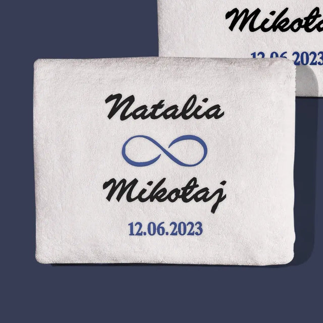 Monogram: Imiona Nieskończoność - Zestaw Ręczników z Haftem