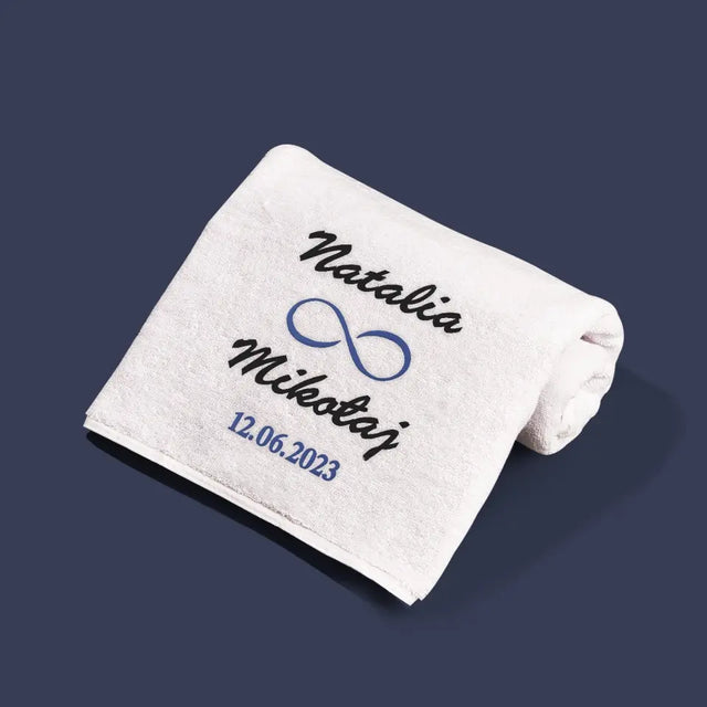Monogram: Imiona Nieskończoność - Zestaw Ręczników z Haftem