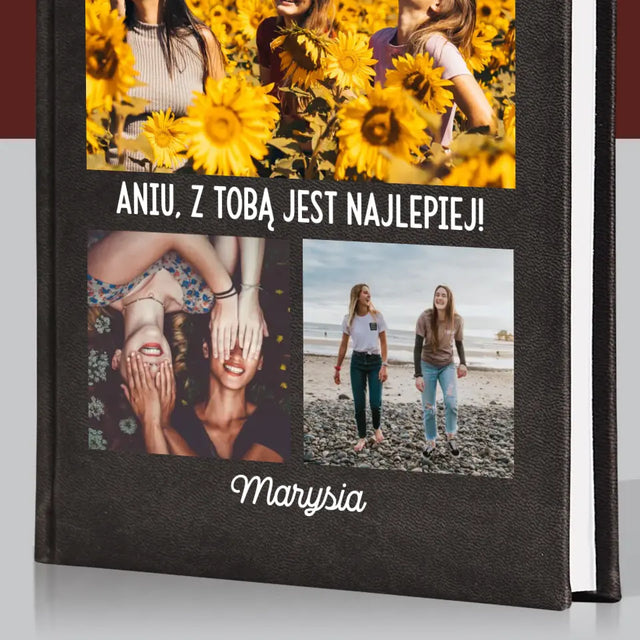 Fotokolaż: Najlepsze Przyjaciółki - Planer Książkowy z Nadrukiem