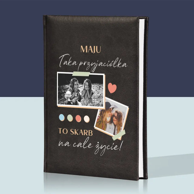Fotokolaż: Przyjaciółka Skarb - Planer Książkowy z Nadrukiem