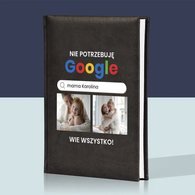 Fotokolaż: Nie Potrzebuję Google - Planer Książkowy z Nadrukiem
