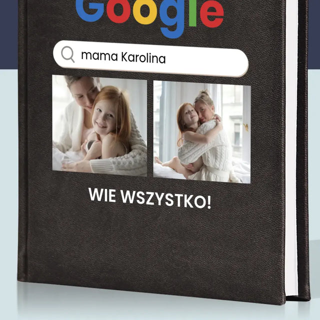 Fotokolaż: Nie Potrzebuję Google - Planer Książkowy z Nadrukiem