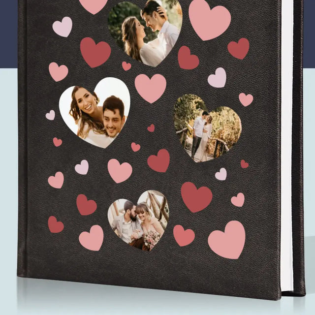 Fotokolaż: Serca - Planer Książkowy z Nadrukiem