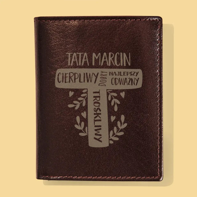 Monogram: Tata Cechy - Portfel Męski z Grawerem