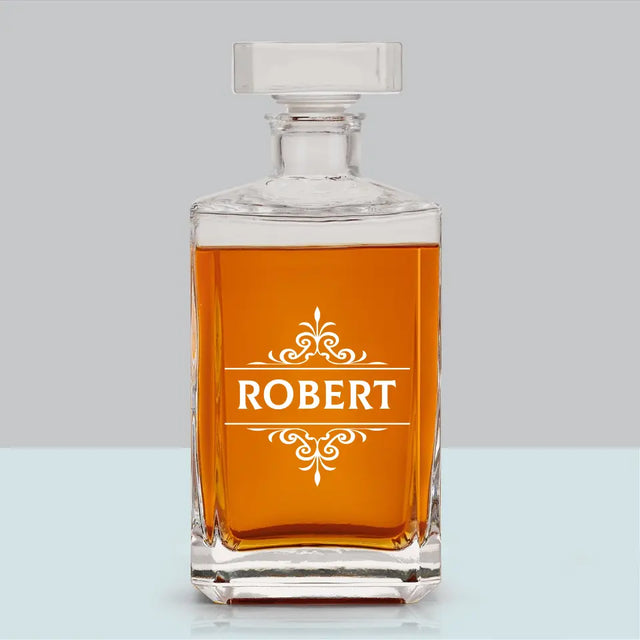 Monogram: Imię Elegant - Karafka Do Whisky z Grawerem