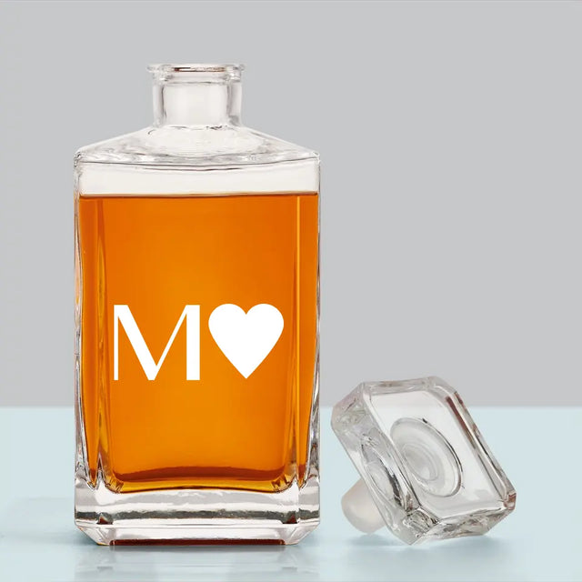 Monogram: Monogram Serce - Karafka Do Whisky z Grawerem