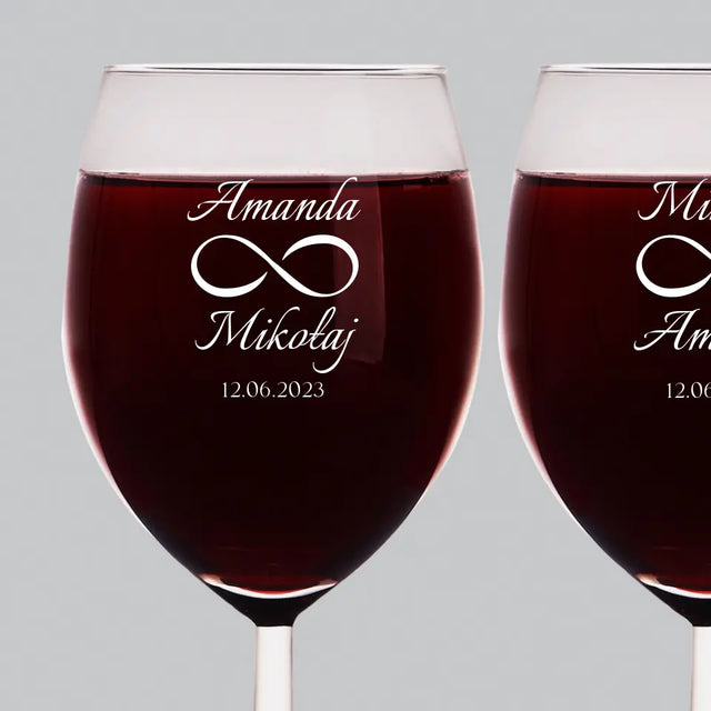 Monogram: Imiona Nieskończoność - Zestaw Kieliszków Do Wina