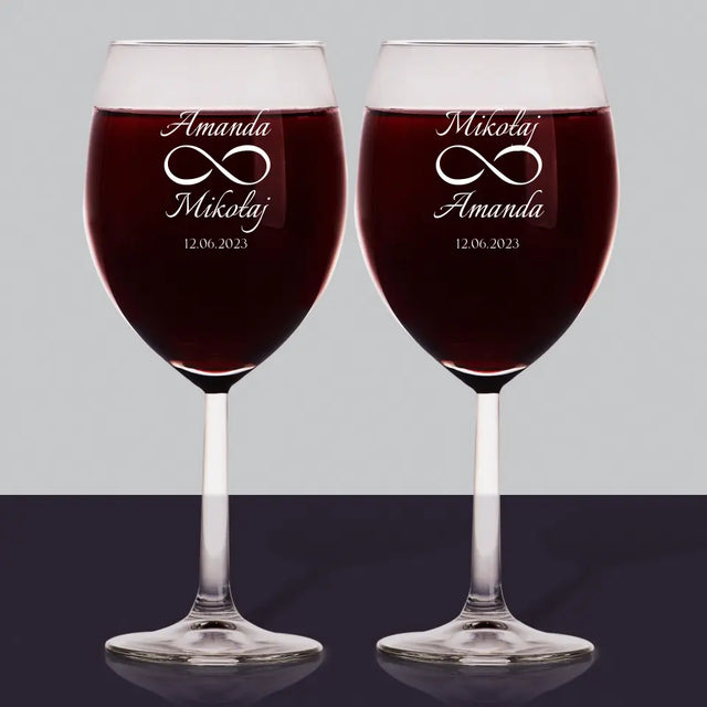 Monogram: Imiona Nieskończoność - Zestaw Kieliszków Do Wina