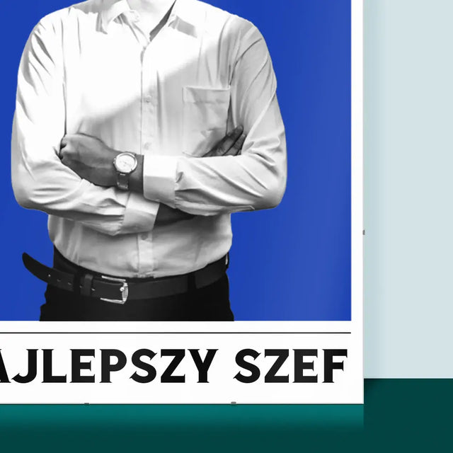 Zdjęcie i Podpis: Najlepszy Szef - Personalizowany Plakat