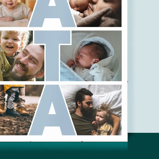 Fotokolaż: Tata - Personalizowany Plakat