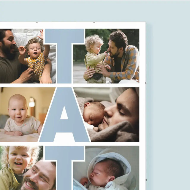Fotokolaż: Tata - Personalizowany Plakat