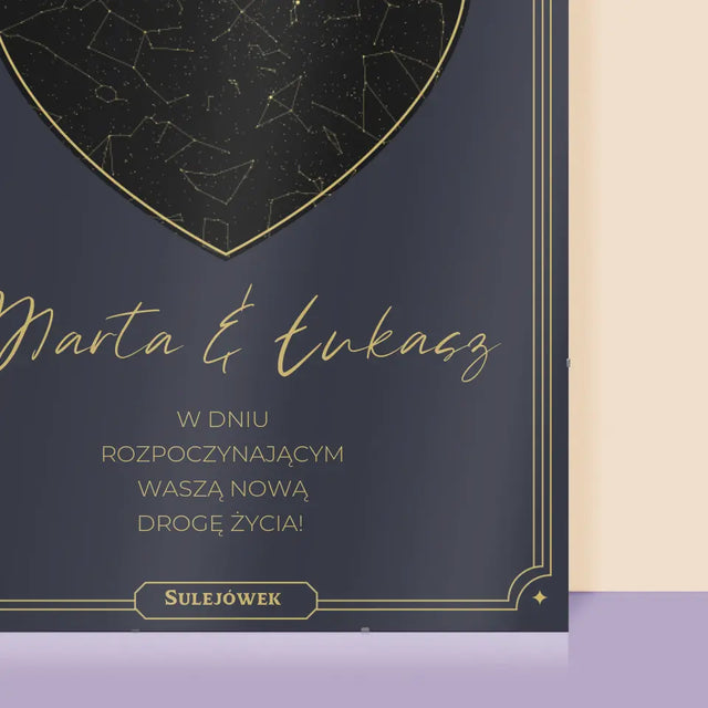 Mapa Gwiazd: Nowa Droga Życia - Personalizowany Plakat