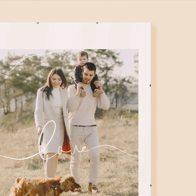 Zdjęcie i Podpis: Love Rodzina - Personalizowany Plakat