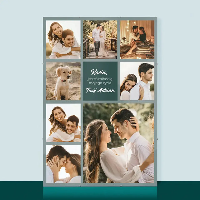 Fotokolaż: Miłosny - Personalizowany Plakat