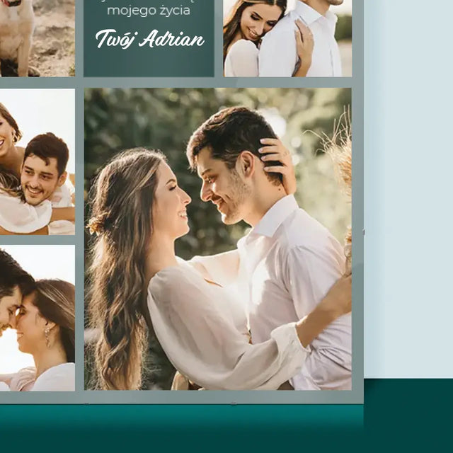 Fotokolaż: Miłosny - Personalizowany Plakat