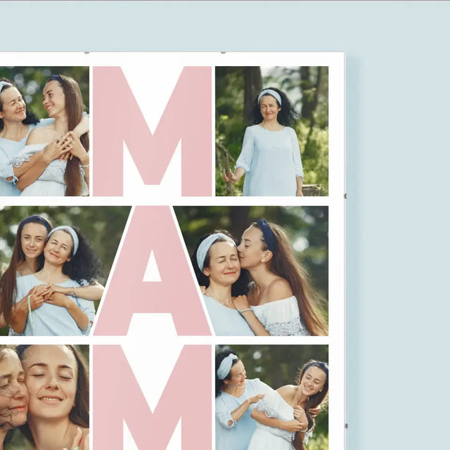 Fotokolaż: Mama - Personalizowany Plakat
