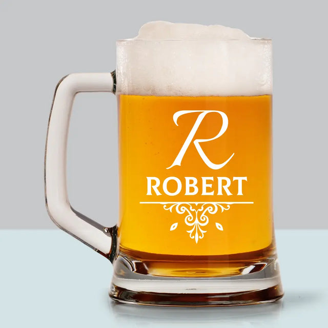 Monogram: Inicjał Elegant - Kufel Do Piwa