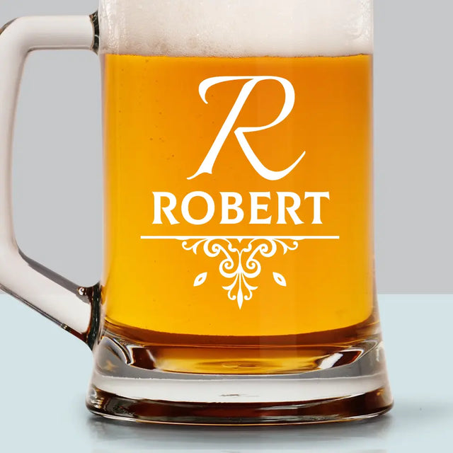 Monogram: Inicjał Elegant - Kufel Do Piwa