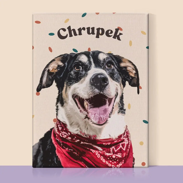 Portret Zwierzaka: Kundelek - Wydruk ze Zdjęciem Zwierzaka