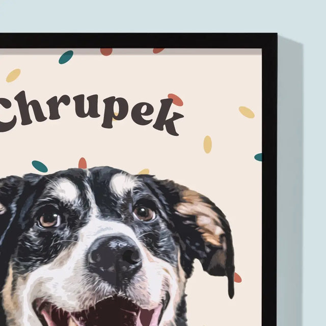 Portret Zwierzaka: Kundelek - Wydruk ze Zdjęciem Zwierzaka