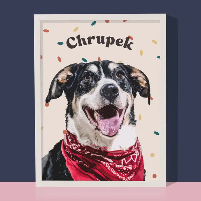 Portret Zwierzaka: Kundelek - Wydruk ze Zdjęciem Zwierzaka