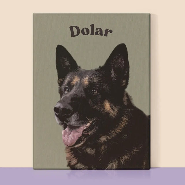 Portret Zwierzaka: Owczarek Niemiecki - Wydruk ze Zdjęciem Zwierzaka