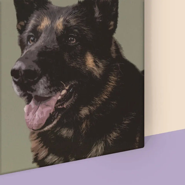 Portret Zwierzaka: Owczarek Niemiecki - Wydruk ze Zdjęciem Zwierzaka