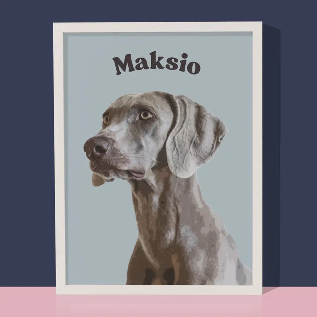 Portret Zwierzaka: Wyżeł - Wydruk ze Zdjęciem Zwierzaka