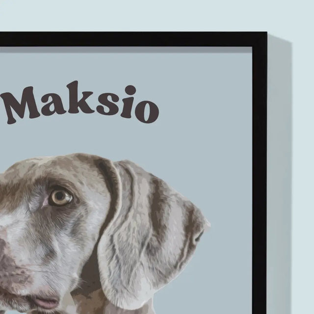 Portret Zwierzaka: Wyżeł - Wydruk ze Zdjęciem Zwierzaka