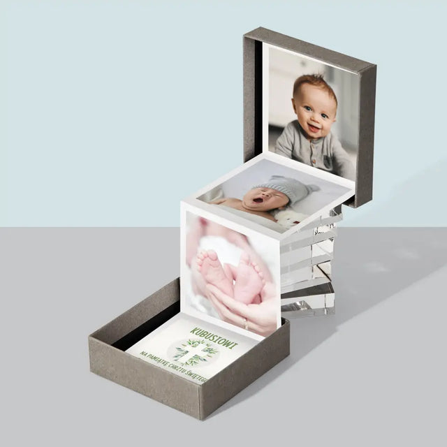 Zdjęcie i Podpis: Chrzest Święty Listki - Zestaw Zdjęć Harmonijka