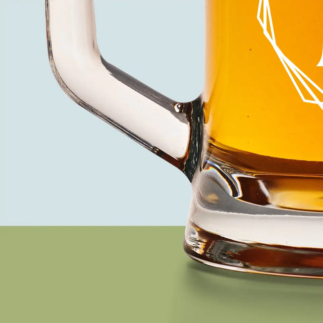 Monogram: Inicjały w Ramce - Kufel Do Piwa