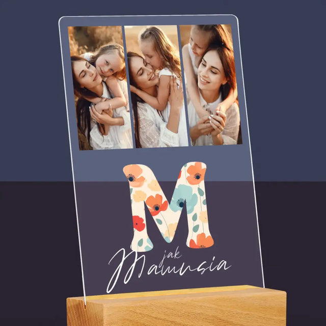 Fotokolaż: M Jak Mamusia - Wydruk Na Szkle Akrylowym