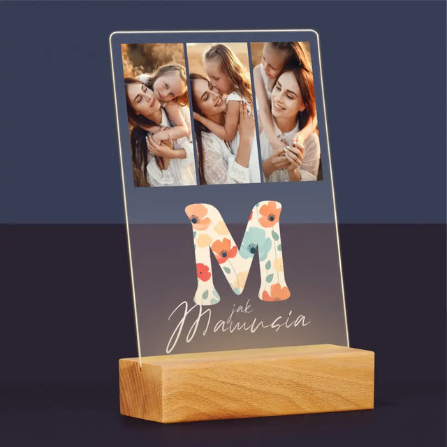 Fotokolaż: M Jak Mamusia - Wydruk Na Szkle Akrylowym