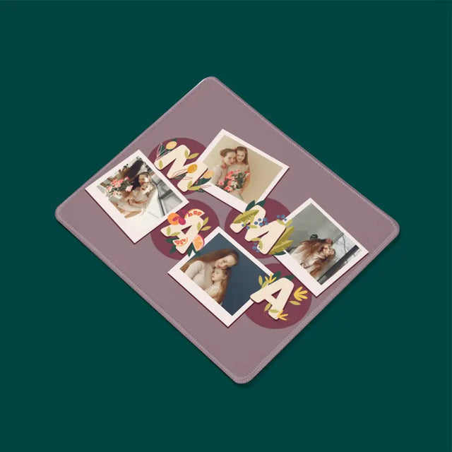 Fotokolaż: Literki Mama - Podkładka Pod Myszkę