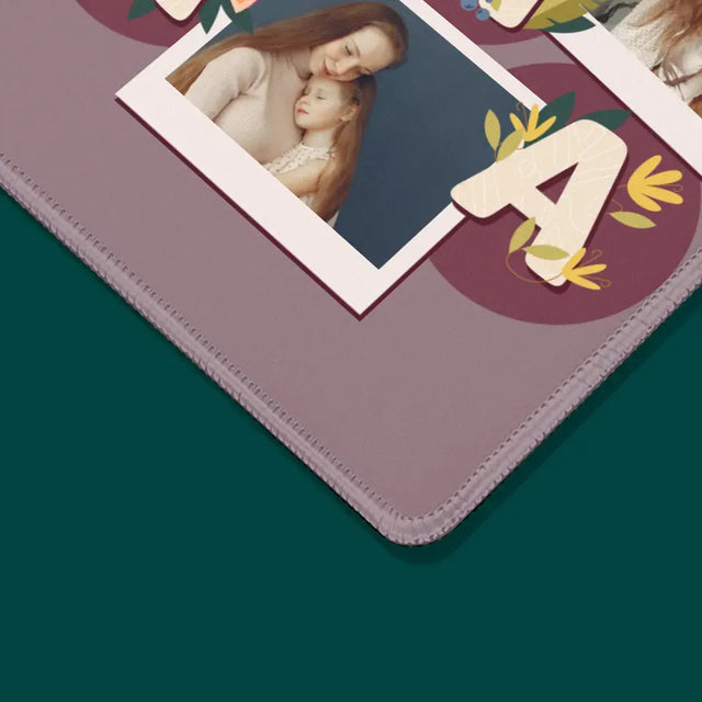 Fotokolaż: Literki Mama - Podkładka Pod Myszkę